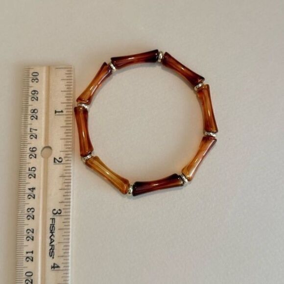 Boho Amber Bracelet N1424 - Picture 4 of 4